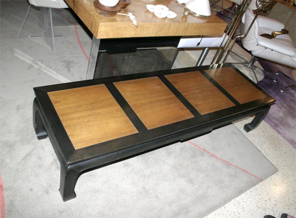 Long, low, coffee table from Baker Furniture's 