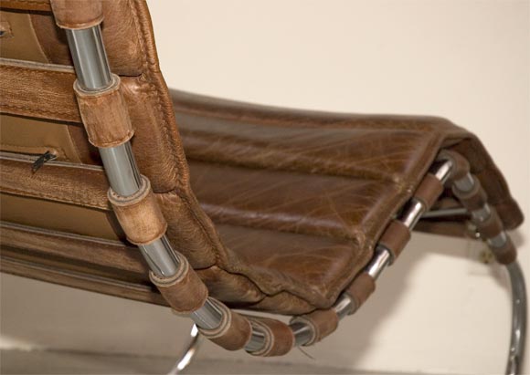 Chrome Mies van der Rohe Chaise Lounge