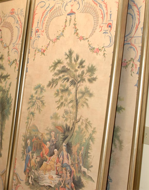 Four Chinoiserie Panels 4