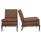 Pair of Robsjohn-Gibbings Slipper Chairs