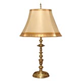 Turned Brass Lamp