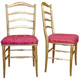 Used Set of six bois dore ballroom chairs