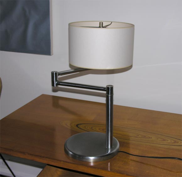 Swing-Arm Table Lamp by Walter von Nessen