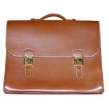 Stunning Hermes Briefcase in Saddle-stitched Leather