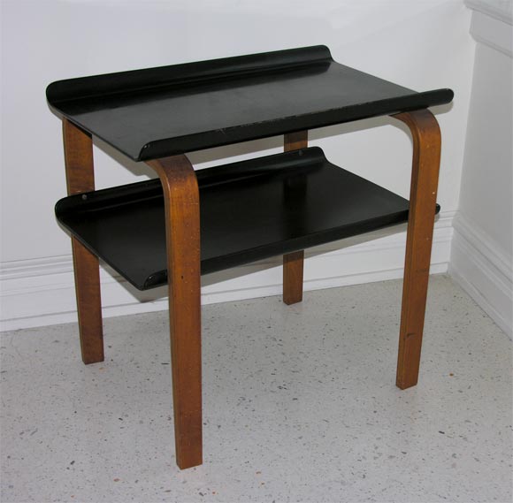 Two-tiered Table by Alvar Aalto