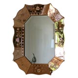 Amber Venetian Mirror