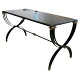 Bronze and iron coffee table by Jansen