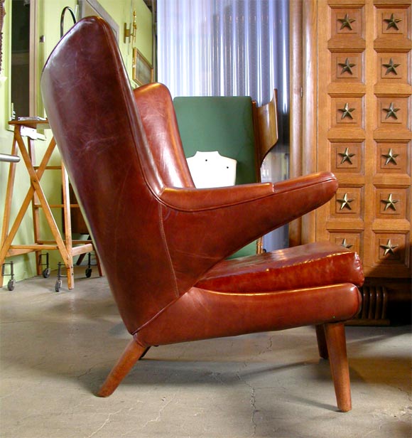 Pair of Papa Bear Armchairs with Ottoman