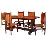 1960's Brazilian Rosewood Dining Table with 8 Chairs