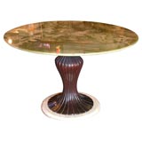 Exceptional 1940's Italian Onyx Top Pedestal Table