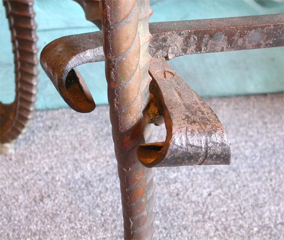 Wrought Iron Bronzed Seahorse Aquarium by Jewel Co. Chicago c. 1926