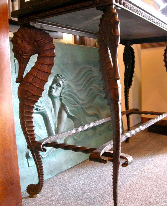 Bronzed Seahorse Aquarium by Jewel Co. Chicago c. 1926 1