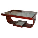 Art Deco Style Coffee Table in High Laquer Wood