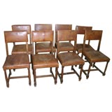 Set of 8 French 19th Century Dining Chairs