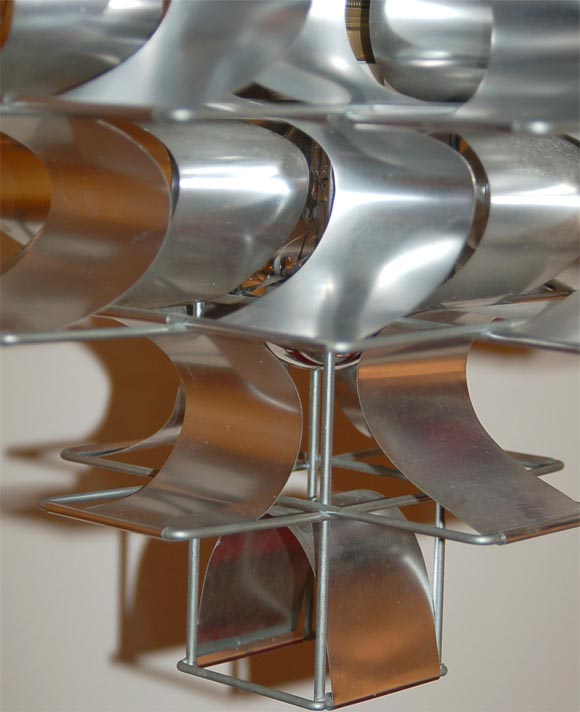 Aluminium chandelier by Max Sauze 3