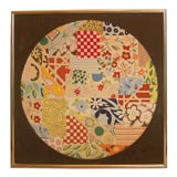 Over-scaled 60's Needlepoint Wall Art