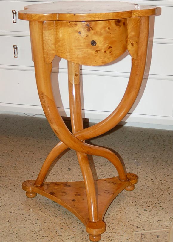 Primitive Side Table in Biedermeier Style