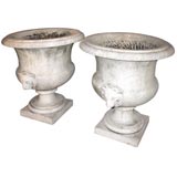 Pair of Magnificent Marble Urns