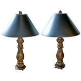 Vintage Pair of Balustrade Lamps