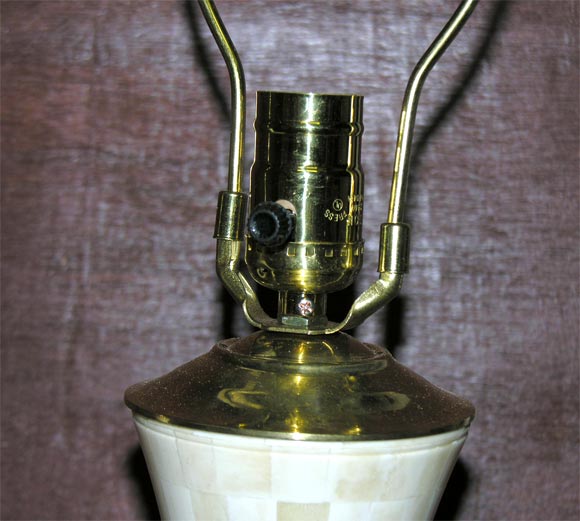 bone and horn table lamps In Good Condition For Sale In Jersey City, NJ