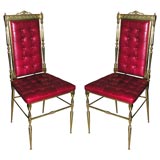 Neo-baroque italian chairs