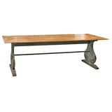 19th c. Pine Trestle table