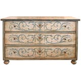 19th c. Painted Pine Commode