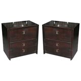 Paul Frankl Drop Front Night Stands for John Stuart
