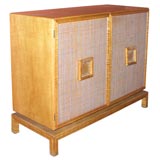 Maple Sideboard with Cane Front Doors and Drop Handles