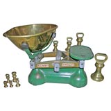 Antique Avery & Co Scale with Complete Set of Brass Weights