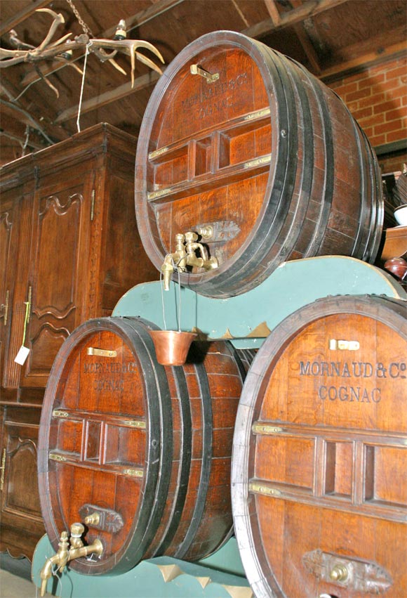 Set of Three Cognac Barrels