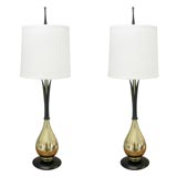 Pair of "Tulip Bulb" Lamps