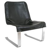 Leather Cantilevered Chair