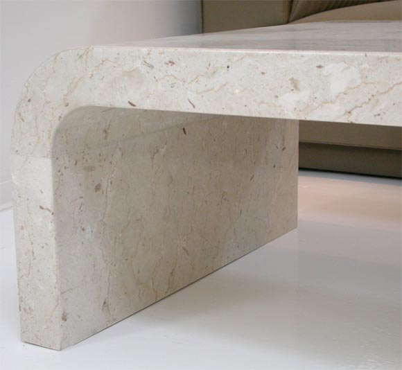 waterfall marble coffee table