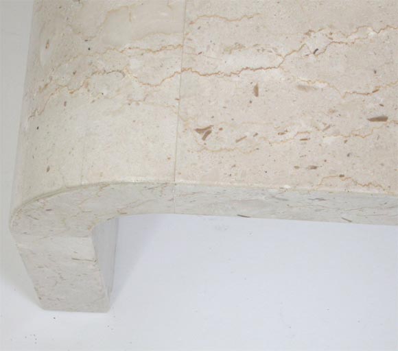 Italian Marble Waterfall Coffee Table