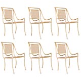 SET OF 6 ITALIAN ARM CHAIRS "ANNODATE"