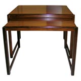 Rosewood nesting tables.