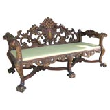 A LATE 19TH CENTURY ROCOCCO REVIVAL SETTEE