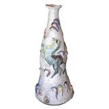 A Large Italian Pyriform Vase by Fantoni