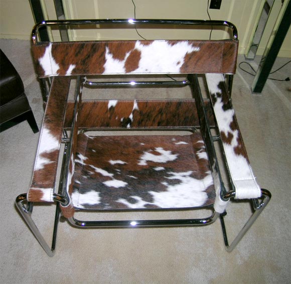 cowhide wassily chair