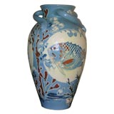 A Large British Arts and Crafts Ovoid Vase