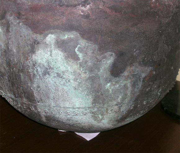 Large Patinated-Metal Cistern For Sale 1