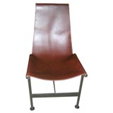 Three Legged Leather Sling Chair