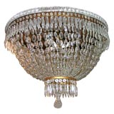 French Crystal Ceiling Fixture