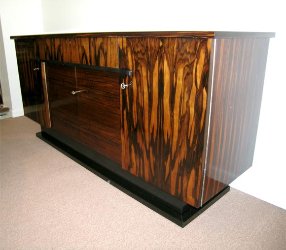 French An Art Deco Sideboard in Macassar Ebony