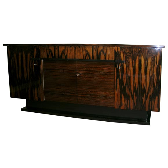 An Art Deco Sideboard in Macassar Ebony