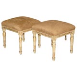 Pair of Louis XVI Style Stools