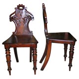 Pair of William IV Hall Chairs