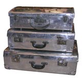 Vintage Aluminum Aircraft Luggage