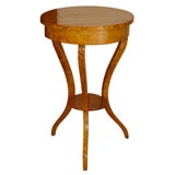 Early 19th Century Biedermeier Curly Birch Occasional Table